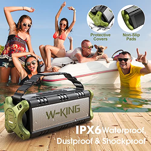 W-KING Bluetooth Speakers, 50W Portable Outdoor Speaker