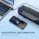 Bazivve V18 Plus RGB Bluetooth Computer Speakers