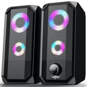 Bazivve RGB Gaming Speaker for Desktop, USB & 3.5mm
