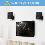 Adjustable Speaker Wall Mounts - Pair, Black