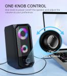 Bazivve RGB Gaming Speaker for Desktop, USB & 3.5mm