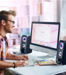 Bazivve RGB Gaming Speaker for Desktop, USB & 3.5mm