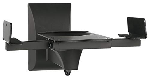 Adjustable Tilt+Swivel Speaker Wall Mount - Black (1 Pair)