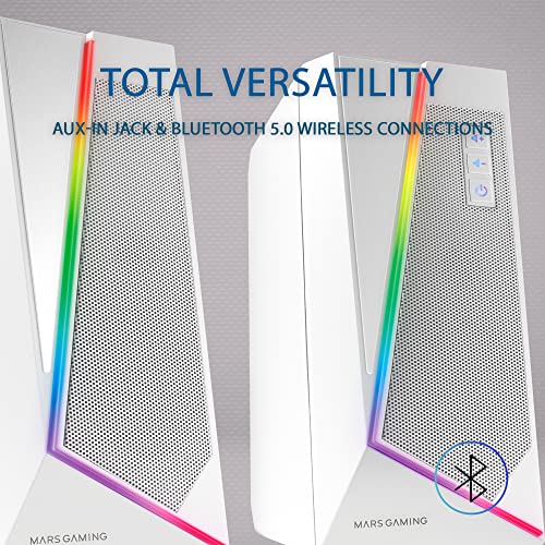 Mars Gaming MS7W: RGB Bluetooth Speakers, 20W