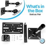 Adjustable Swivel Tilt Speaker Mounts for Surround Sound