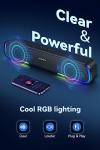 Gaming RGB Bluetooth Speakers for Desktop - Compact