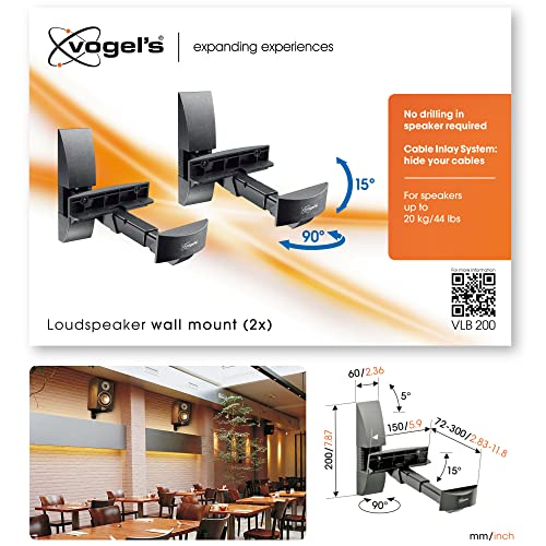 Vogel's VLB 200 Universal Speaker Wall Bracket: Swivel & Tilt
