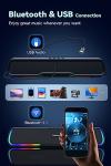 Gaming RGB Bluetooth Speakers for Desktop - Compact