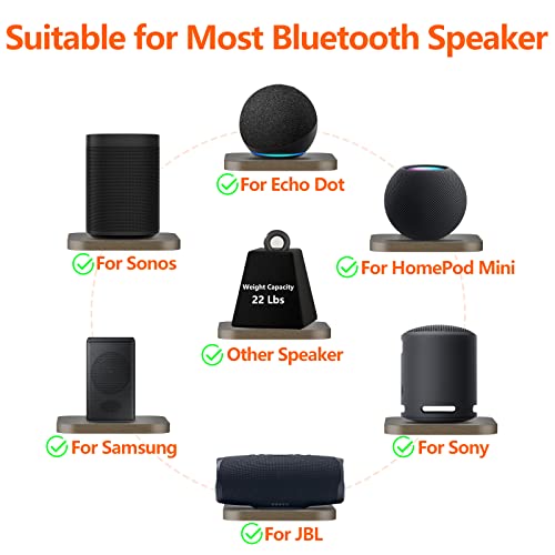 Universal Wall Mount Speaker Shelf for Various Brands