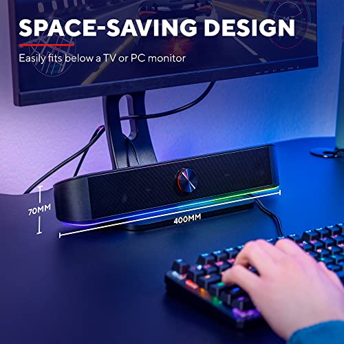 Trust Gaming Thorne RGB Soundbar - 12W Peak Power