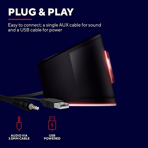 Trust Gaming Thorne RGB Soundbar - 12W Peak Power