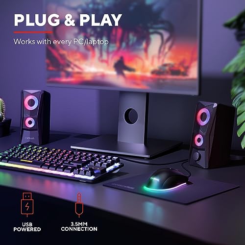 Trust Gaming GXT 606B RGB 2.0 PC Speakers