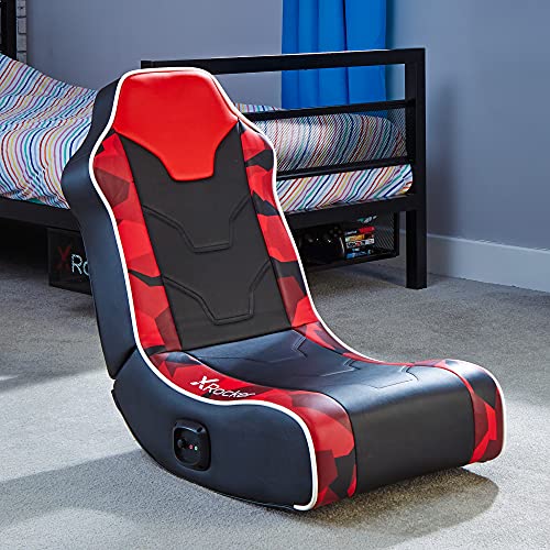 X-Rocker Hermes 2.0 Floor Rocker Speaker Chair - Racing Red
