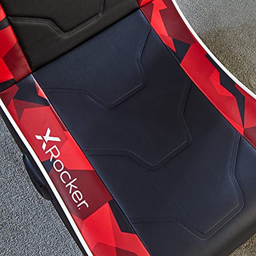 X-Rocker Hermes 2.0 Floor Rocker Speaker Chair - Racing Red