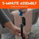 Adjustable Speaker Stands with Cable Management – Pair