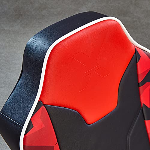 X-Rocker Hermes 2.0 Floor Rocker Speaker Chair - Racing Red