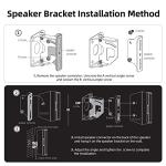TaoAcc Universal Heavy Duty Speaker Wall Mount