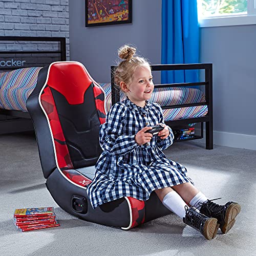 X-Rocker Hermes 2.0 Floor Rocker Speaker Chair - Racing Red