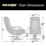 BraZen Fusion 2.1 Bluetooth Gaming Chair for Kids