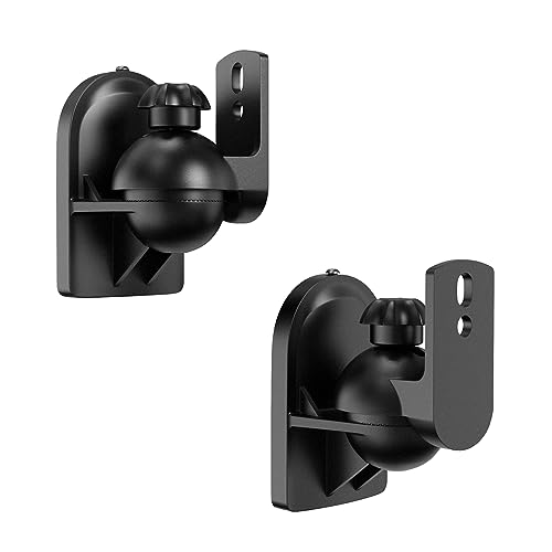 Adjustable Tilt Swivel Speaker Wall Mount for Surround Sound