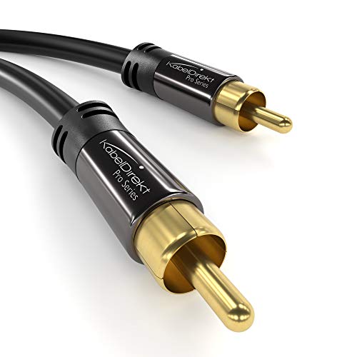 Unleash the Power of Audio Precision with KabelDirekt – 3.0m – RCA/Phono Subwoofer Lead Cable