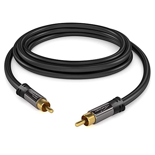 Unleash the Power of Audio Precision with KabelDirekt – 3.0m – RCA/Phono Subwoofer Lead Cable
