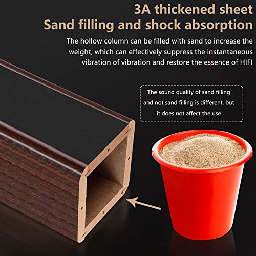 Wood Speaker Stands, 11.81 inch, 1 Pair