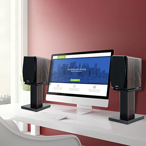 Wood Speaker Stands, 11.81 inch, 1 Pair