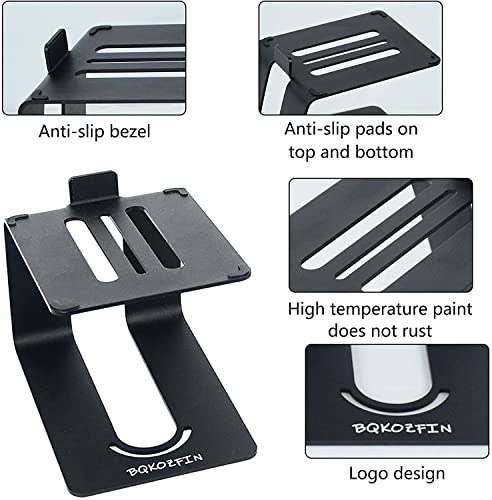 Universal Metal Desktop Speaker Stands, Black - 1 Pair