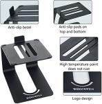 Universal Metal Desktop Speaker Stands, Black - 1 Pair