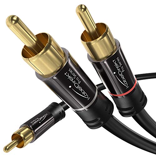 RCA/phono Y Cable - 3m Length, Stereo Audio