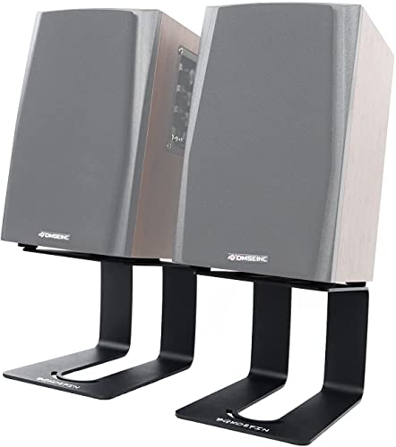 Universal Metal Desktop Speaker Stands, Black - 1 Pair
