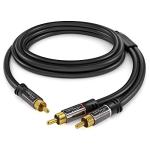 RCA/phono Y Cable - 3m Length, Stereo Audio