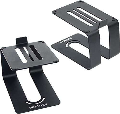 Universal Metal Desktop Speaker Stands, Black - 1 Pair