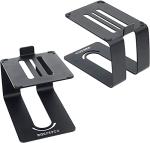 Universal Metal Desktop Speaker Stands, Black - 1 Pair