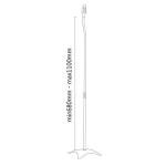 Universal Surround Sound Speaker Stands - 2 Pack