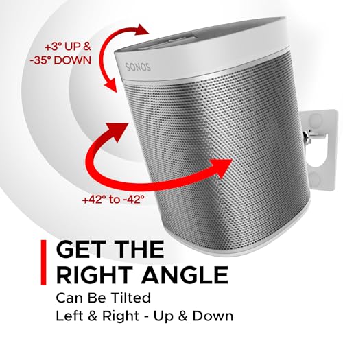 Sonos Play:1 Wall Mount - White Pair, Swivel & Tilt