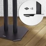 Duronic SPS1022-60 Speaker Stand Pair - Improved Audio Quality - Black