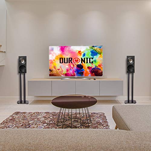 Duronic SPS1022-60 Speaker Stand Pair - Improved Audio Quality - Black