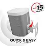 Sonos Play:1 Wall Mount - White Pair, Swivel & Tilt