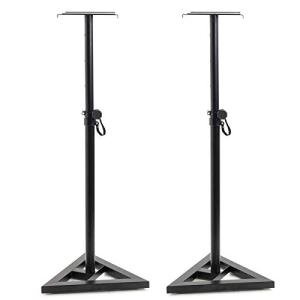Adjustable 6 Height Metal Speaker Stands - Pair