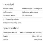 Q Acoustics 3000i Stands - Black (Pair)