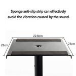 Adjustable 6 Height Metal Speaker Stands - Pair