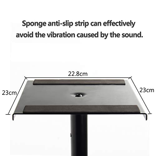 Adjustable 6 Height Metal Speaker Stands - Pair