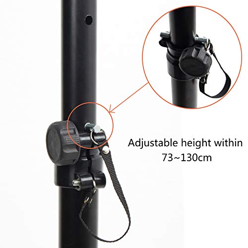 Adjustable 6 Height Metal Speaker Stands - Pair