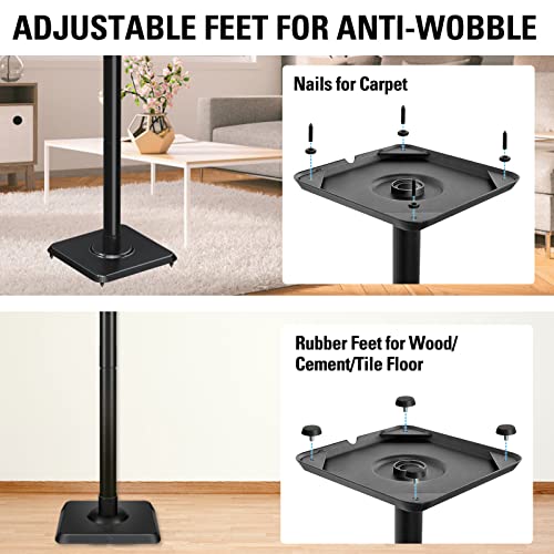 Adjustable Height Speaker Stands for Satellites (Pair)
