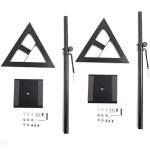 Adjustable 6 Height Metal Speaker Stands - Pair