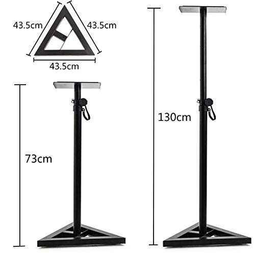 Adjustable 6 Height Metal Speaker Stands - Pair