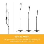Universal Surround Sound Speaker Stands, Adjustable & Stylish