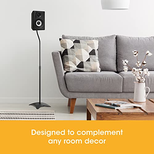 Universal Surround Sound Speaker Stands, Adjustable & Stylish